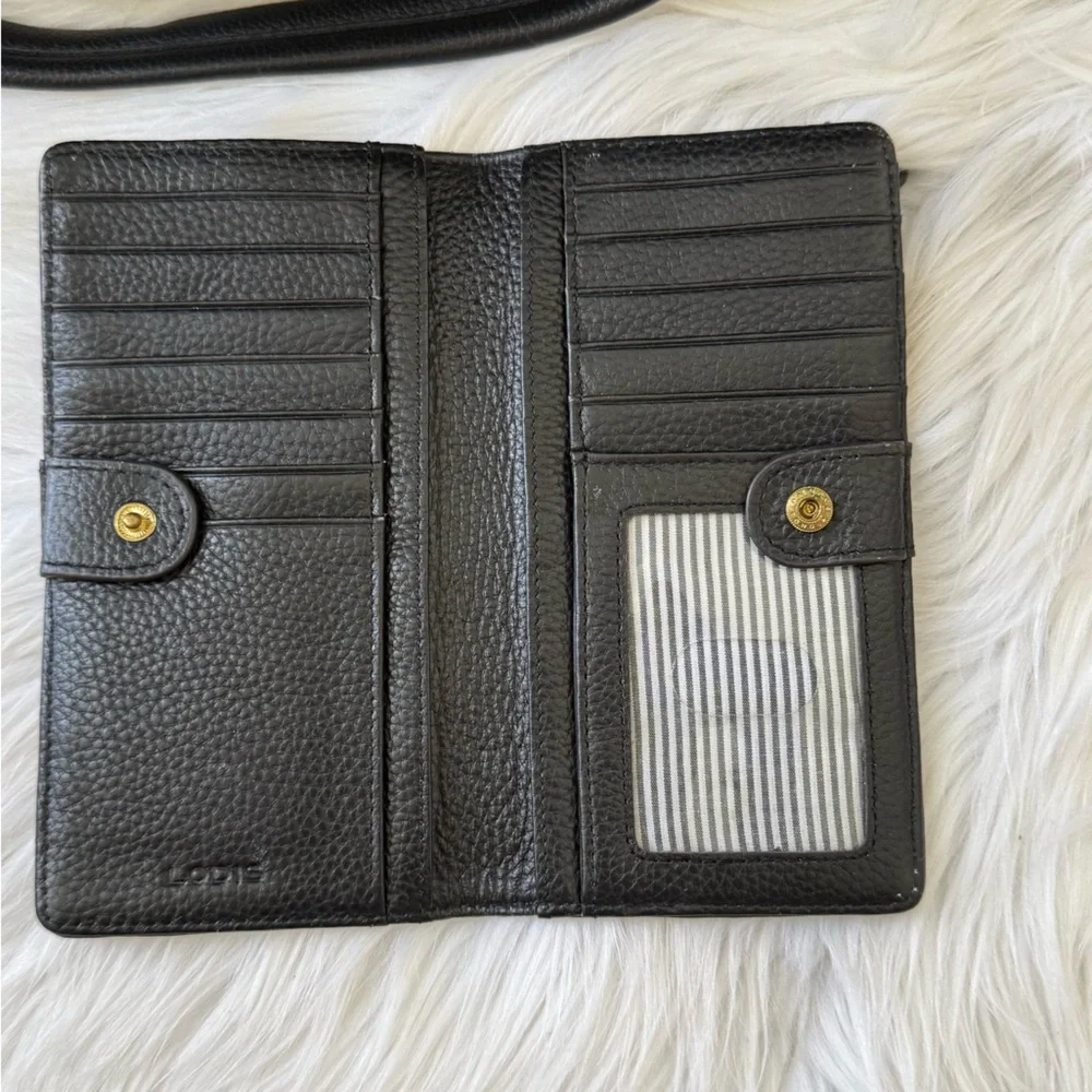 Lodis San Tropez Leather Handbag with Gold Hardware + Wallet - Picture 16 of 16